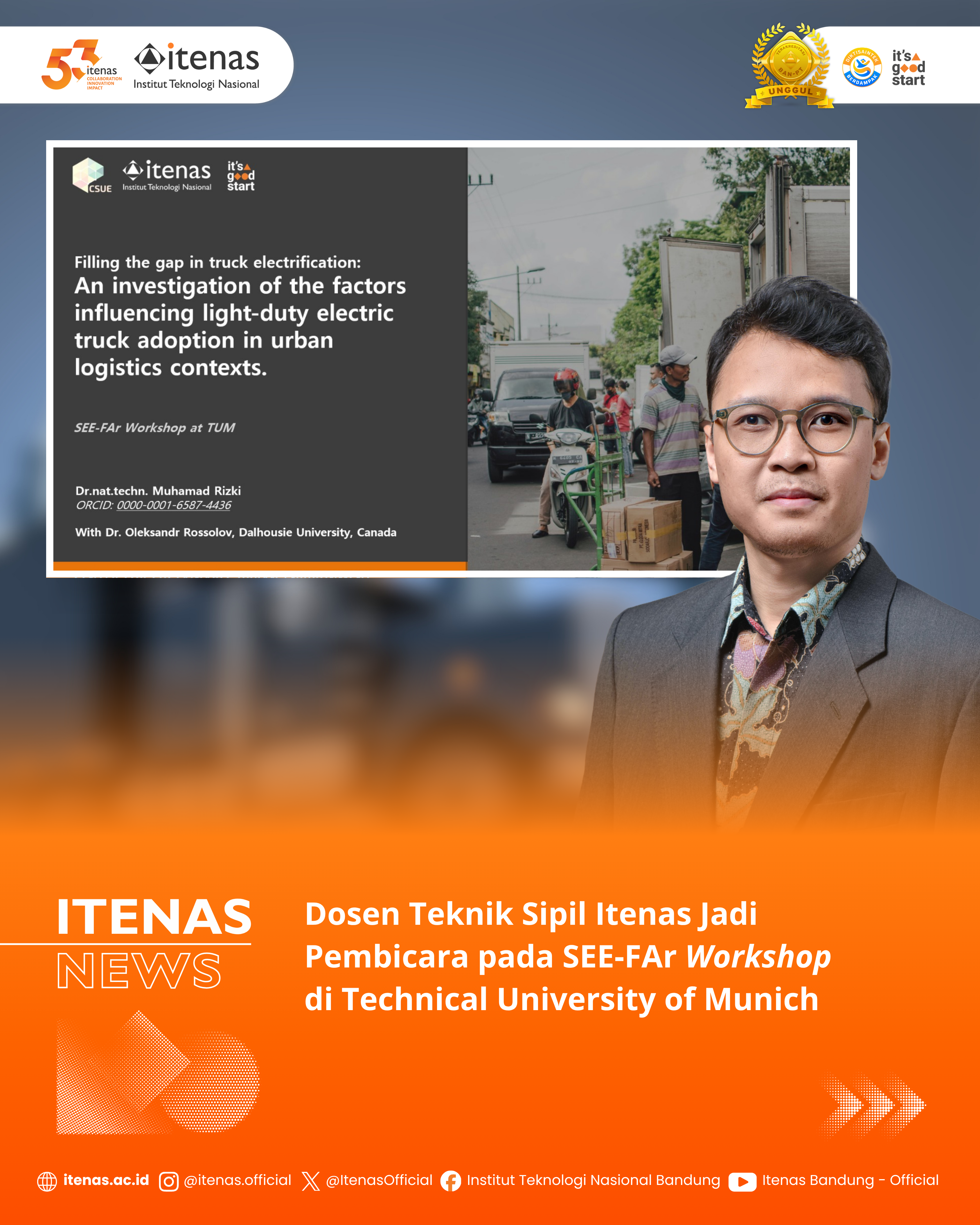 Dosen Teknik Sipil Itenas Jadi Pembicara pada SEE-FAr Workshop di Technical University of Munich