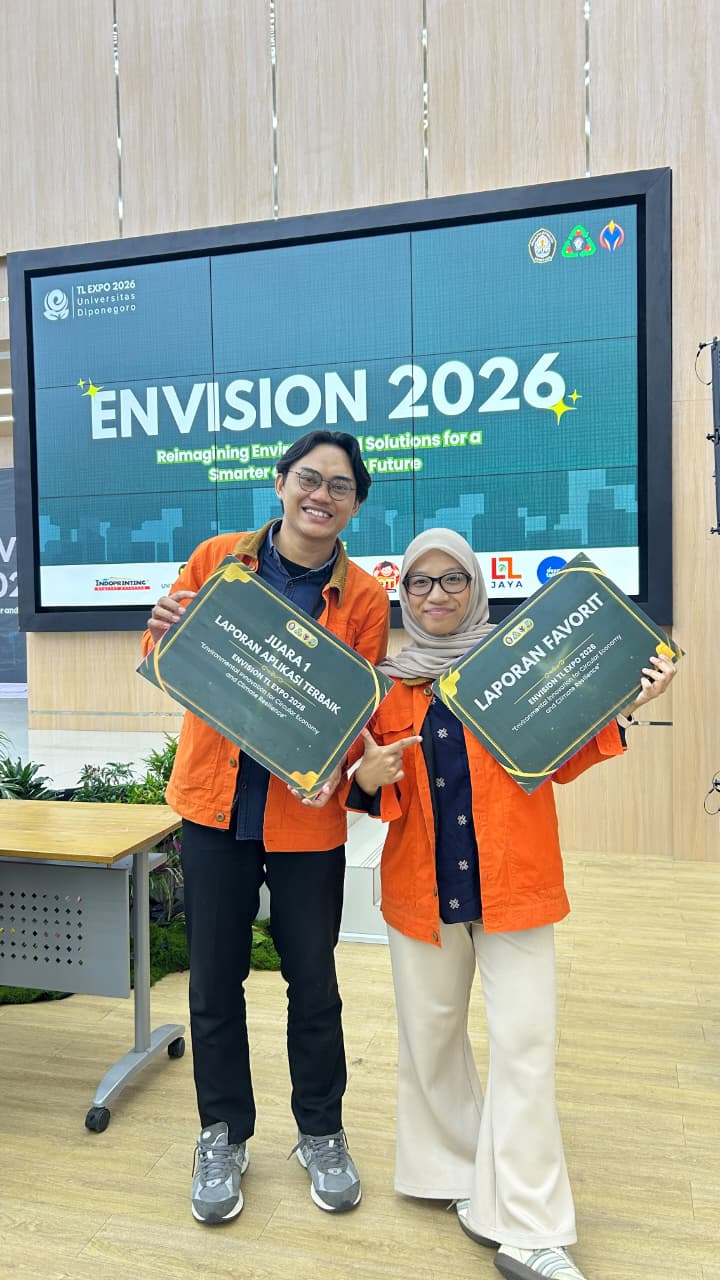 Mahasiswa Teknik Lingkungan Itenas Borong Penghargaan Juara 1 dan Laporan Favorit pada Capstone Design Competition ENVISION TL Expo 2026 UNDIP