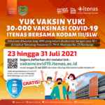 30.000 Vaksinasi Covid-19 dari Itenas bersama Kodam III/Siliwangi