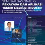 Seminar Nasional Rekayasa dan Aplikasi Teknik Mesin di Industri (RATMI) XX 2021