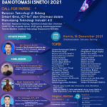 Prodi Teknik Elektro Selenggarakan Seminar Nasional Energi, Telekomunikasi, dan Otomasi (SNETO) 2021