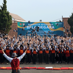 Kegiatan Lapangan Pembinaan Kesadaran Bela Negara Mahasiswa Itenas Bandung Angkatan 2023